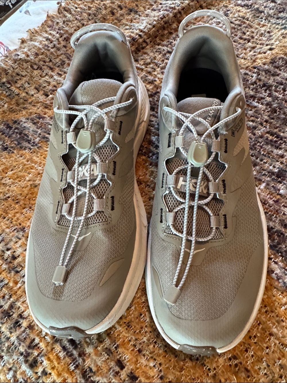 Hoka Taupe Slip-On Lace-less Trail Trainer